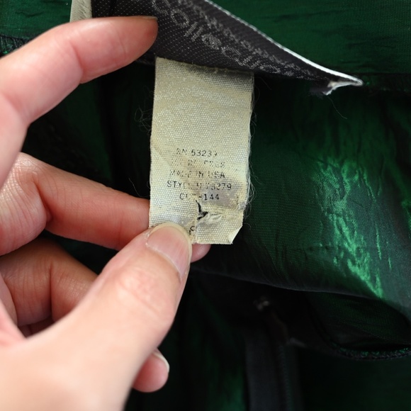 1980s B.B. Collections by BarbaraBarbara Iridescent Shimmery Green Disco Skirt - Picture 11 of 12